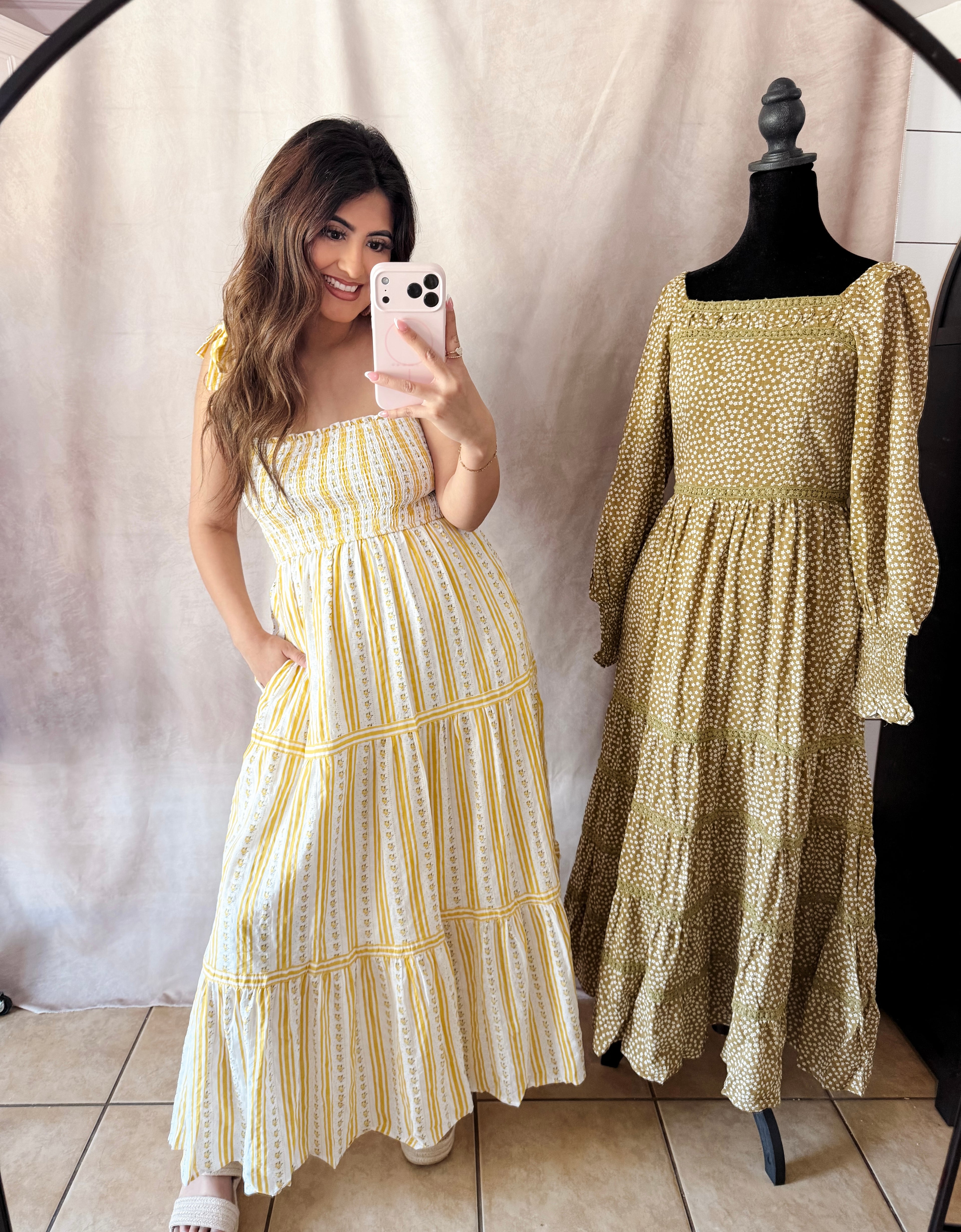 Daffodil Striped Maxi Dress
