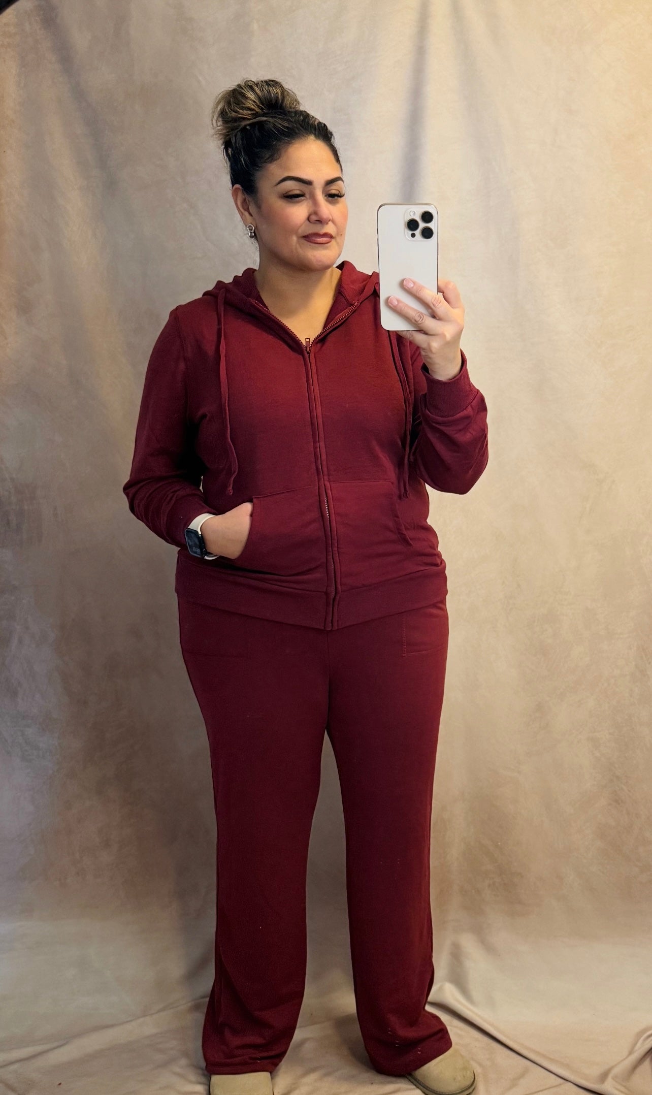 Zip up two piece set