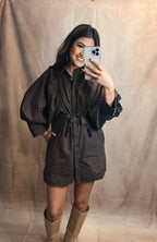 Mocha mini dress