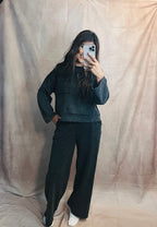 Black two piece set (plus size)