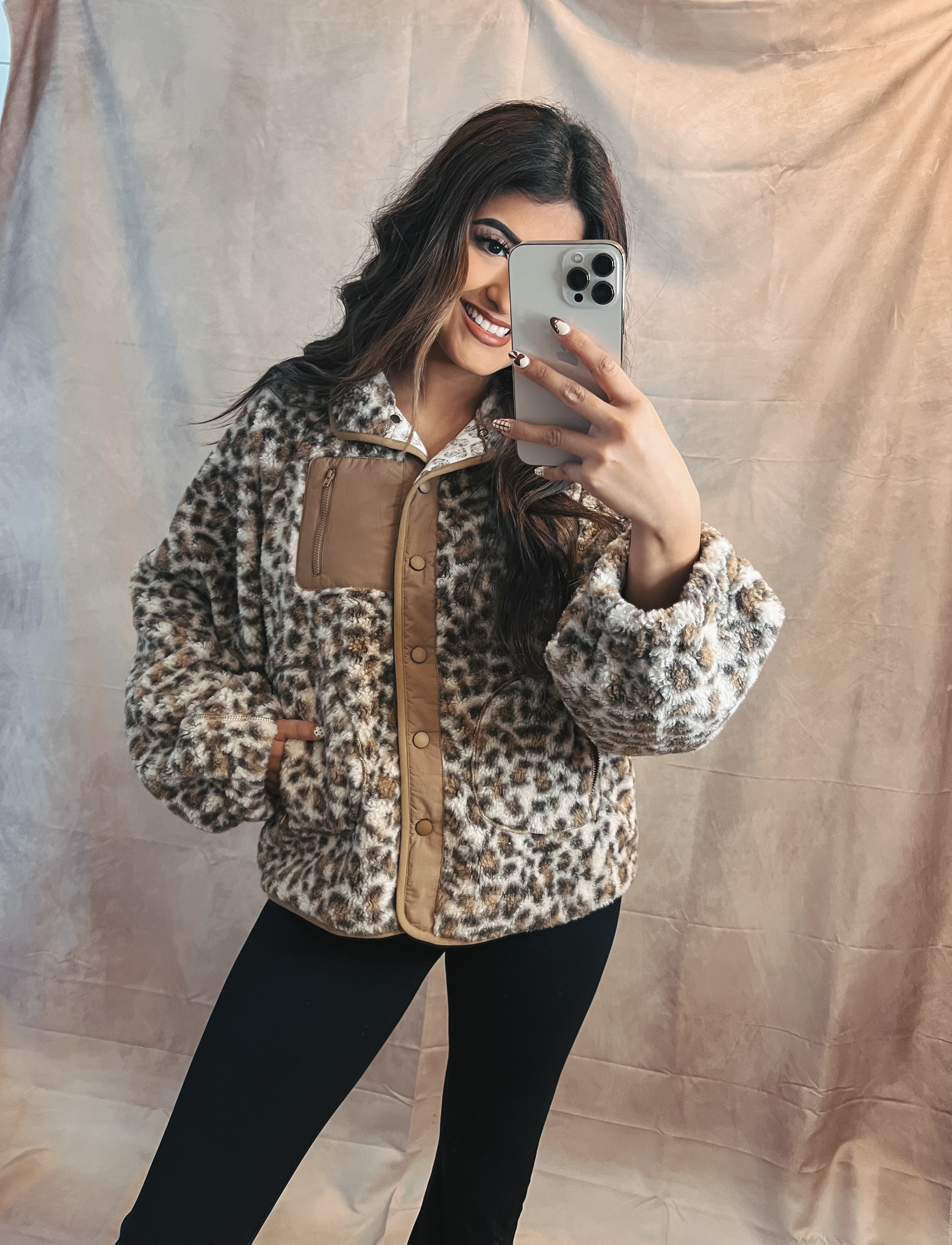 Aurora leopard jacket