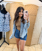 Jackie Denim Top