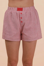Red Striped Boxer Shorts